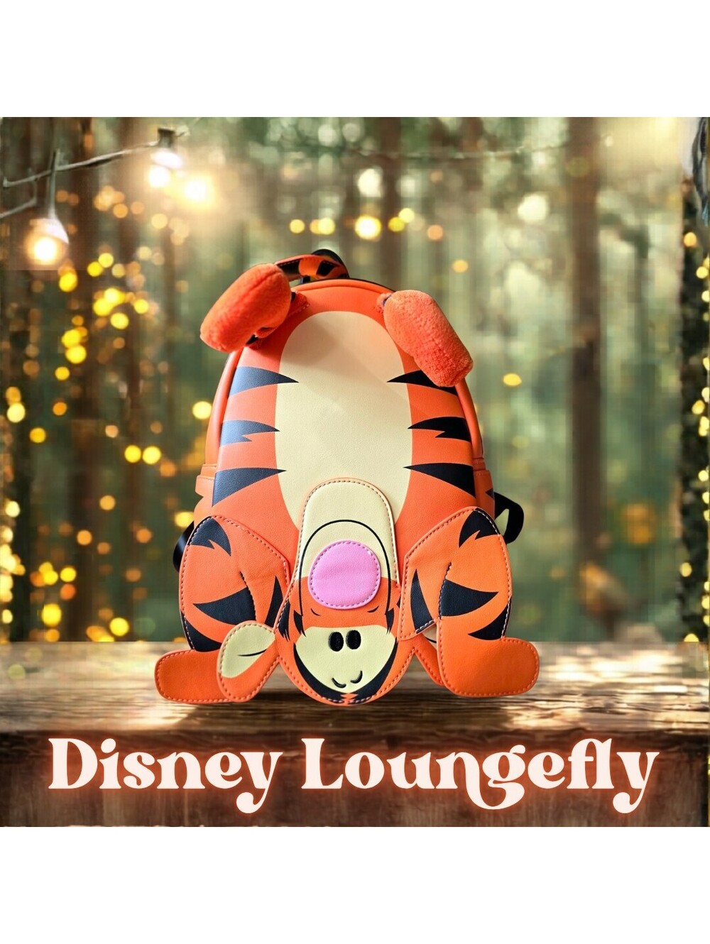 NWT Disney's Tigger 3D Loungefly Mini Backpack